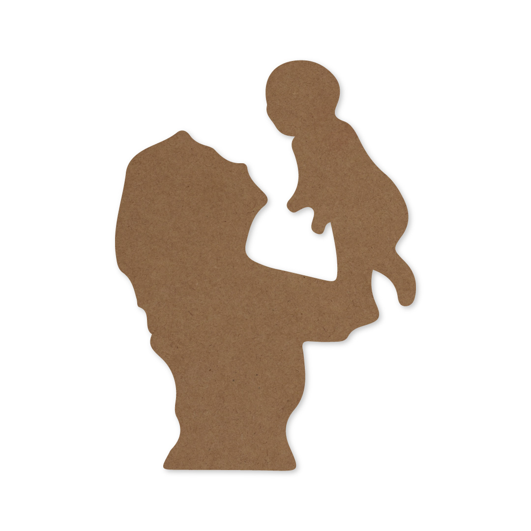 Mother With Child Design 1 - MDF Craft Supplies