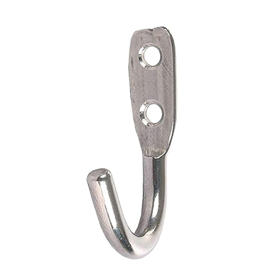 Stainless Steel J Type Hook Wall Mounted - MDF Craft Supplies