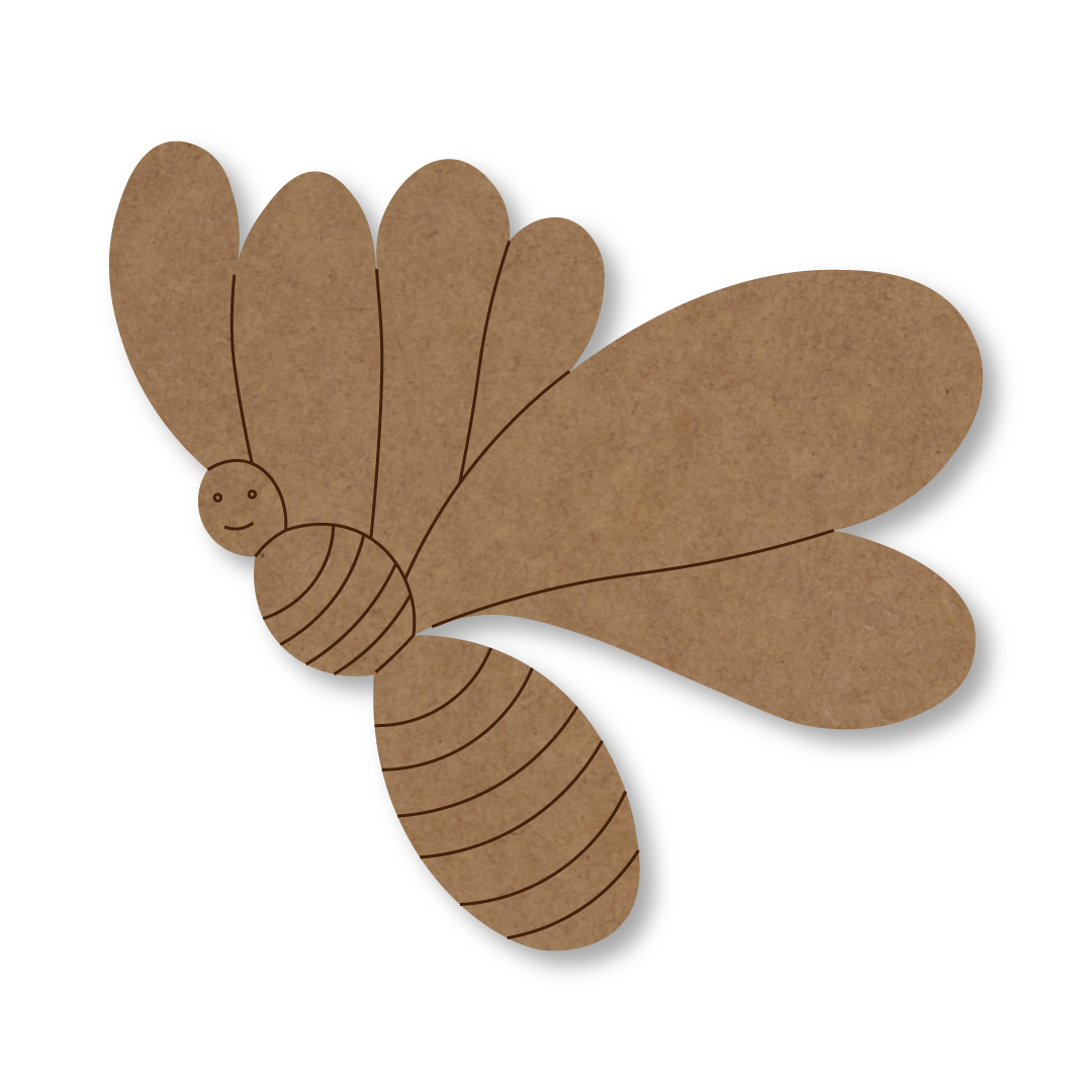 Bee Design 2 MDF Craft Supplies   Bee Design 2 